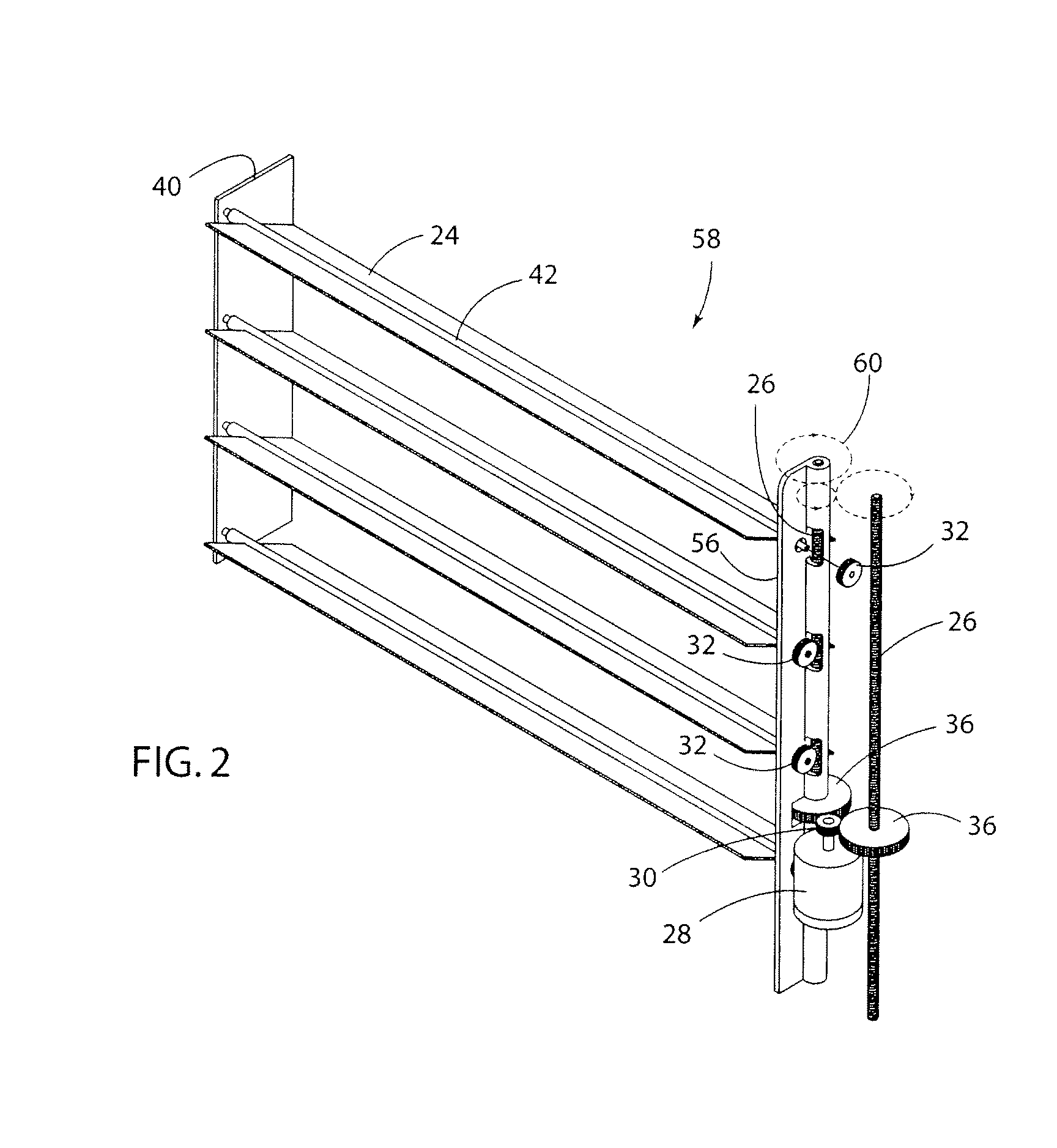 Variable vent system integrated into a vehicle front end grill