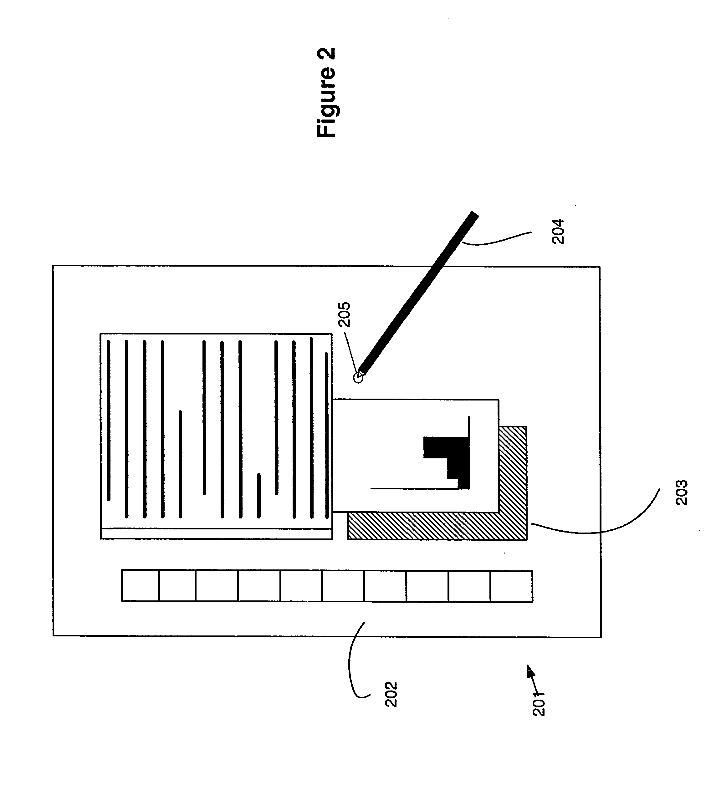 Highlevel active pen matrix