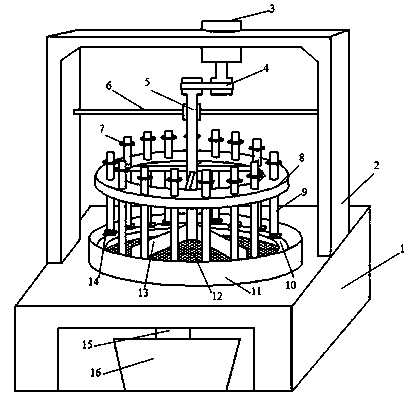 Device and method for detecting abrasion resistance of honeycomb-shaped ceramic-metal composite material