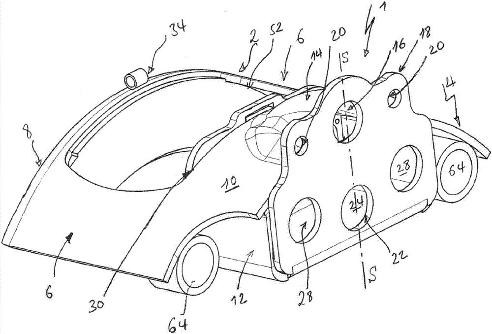 Brake caliper for disk brake