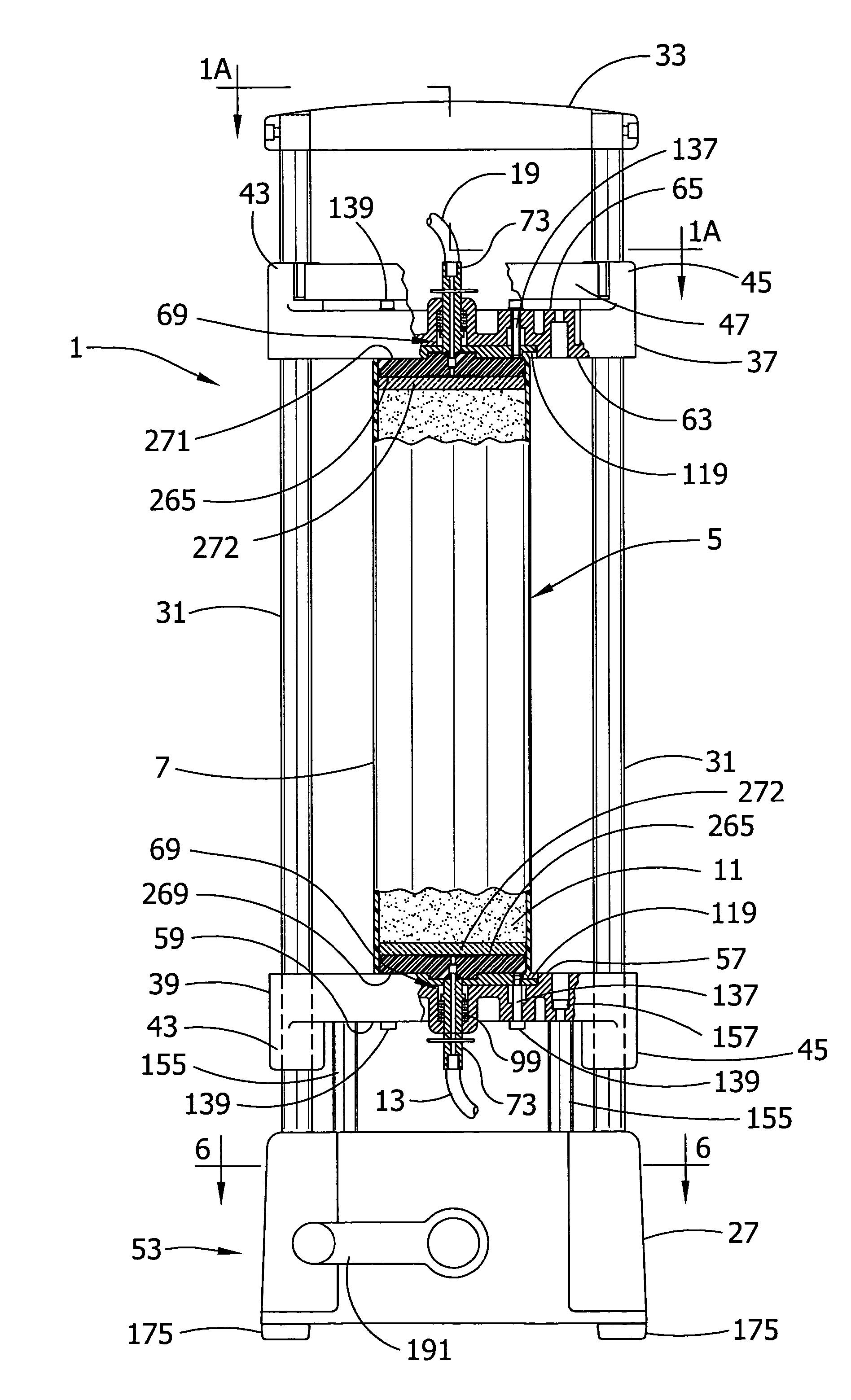 High throughput flash purification stand and cartridge