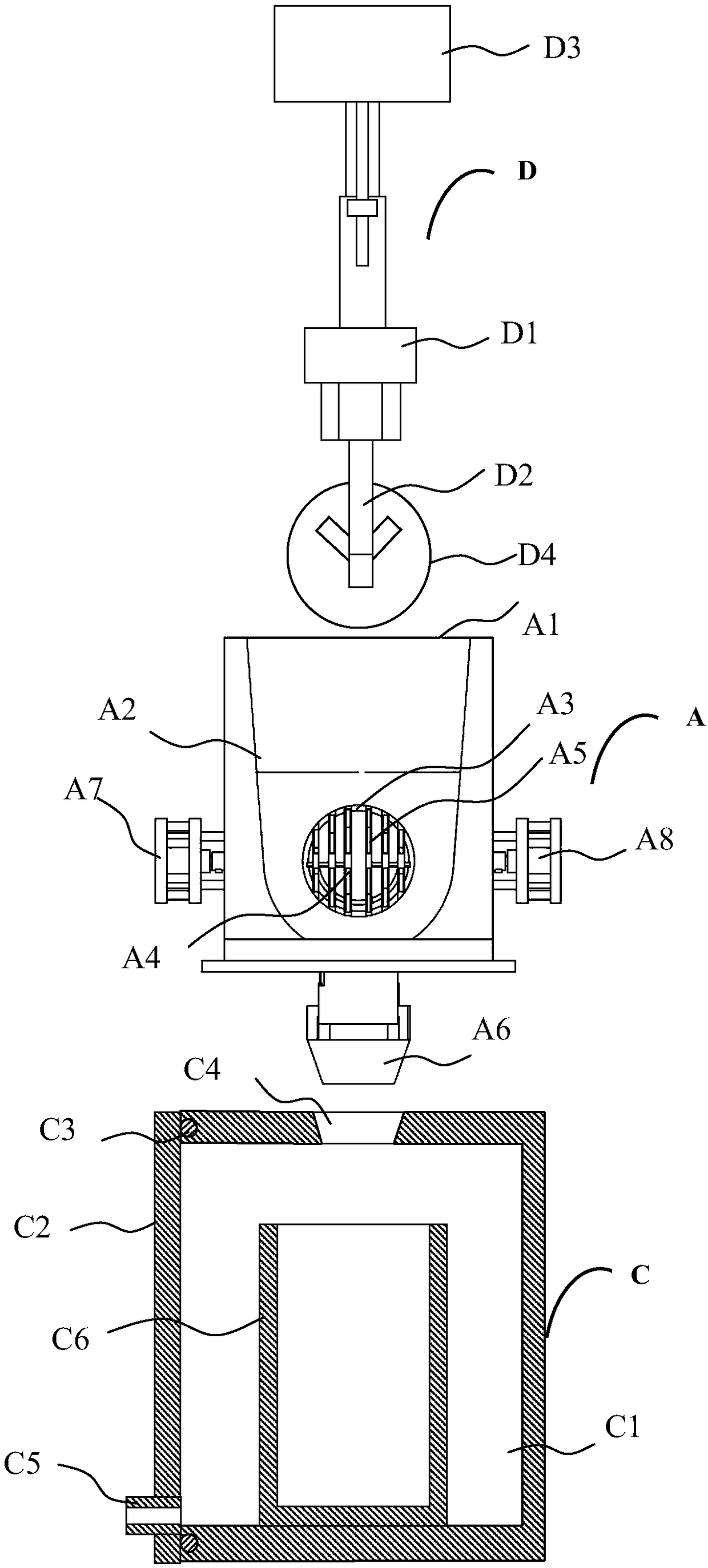 A device for extracting orange juice