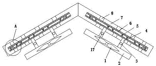 Waterproof top cover device for high-voltage power distribution cabinet