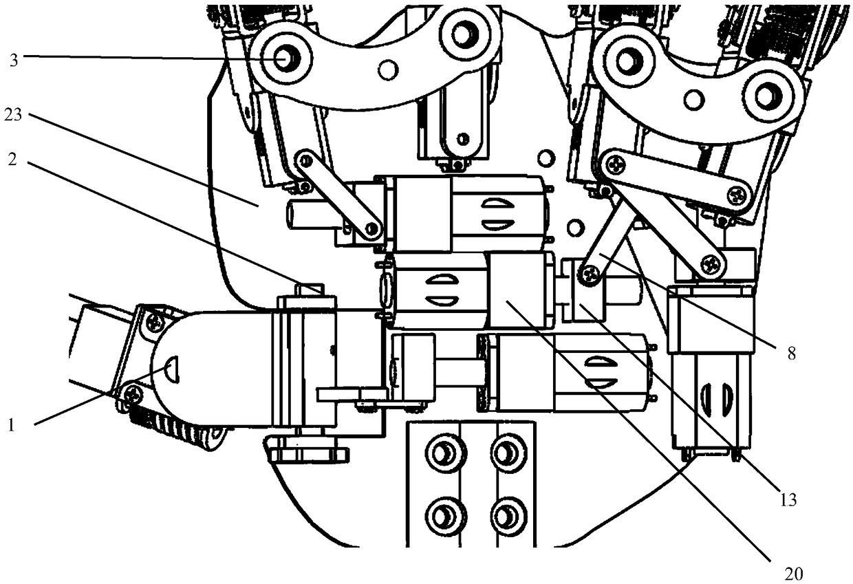 A five-finger dexterous hand finger side swing and palm-to-palm mechanism based on screw linkage mechanism