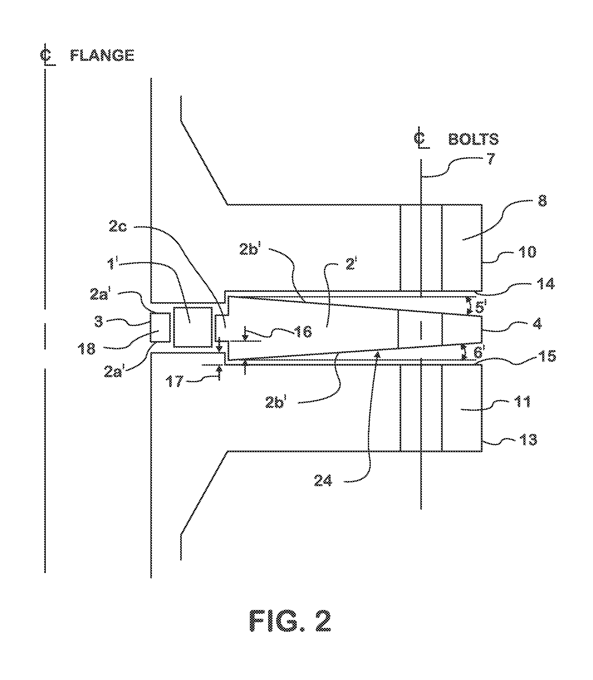 Gasket with compression and rotation control