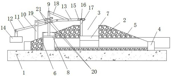 Permeable ecological permeable overflow dam for water purification