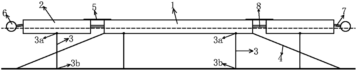 Superlarge floating platform based on modularizing and hybrid mooring