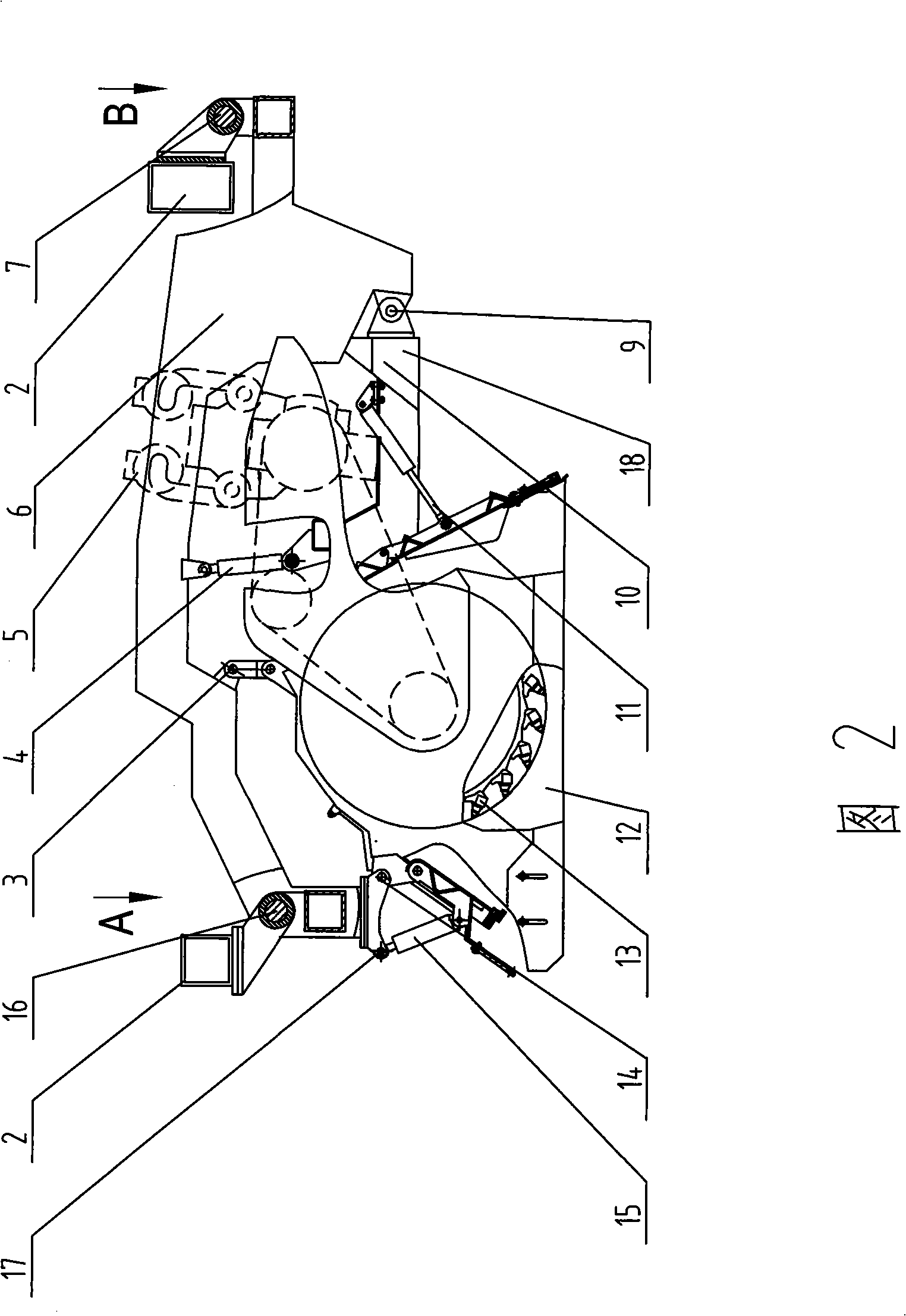 Cold recycler with cross sliding type working roll