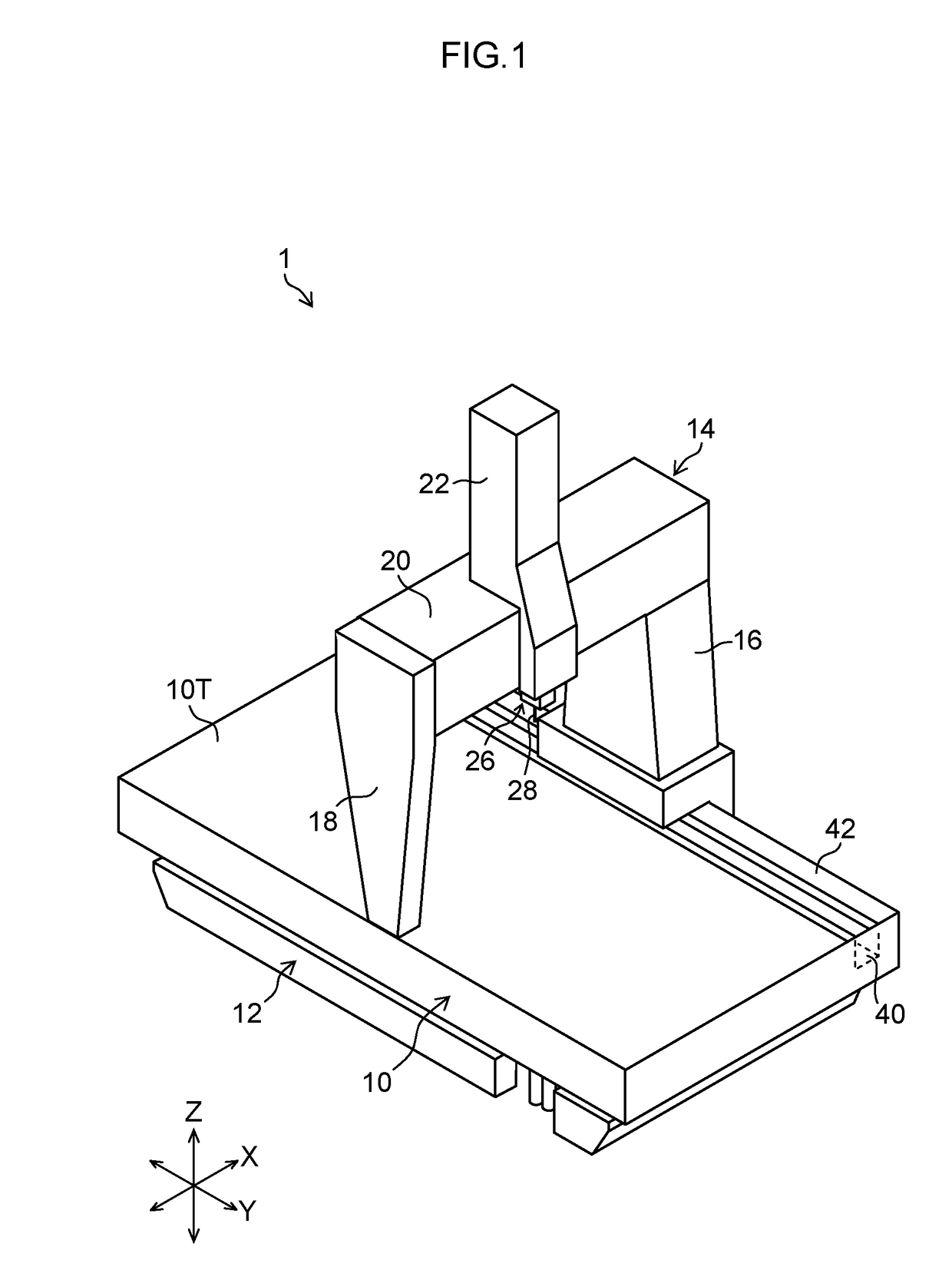 Three-dimensional coordinate measurement apparatus