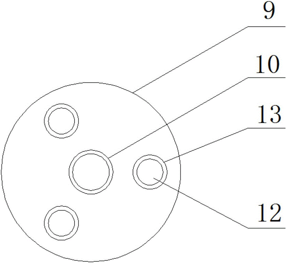 Adjustable disk partition wire wrapping device