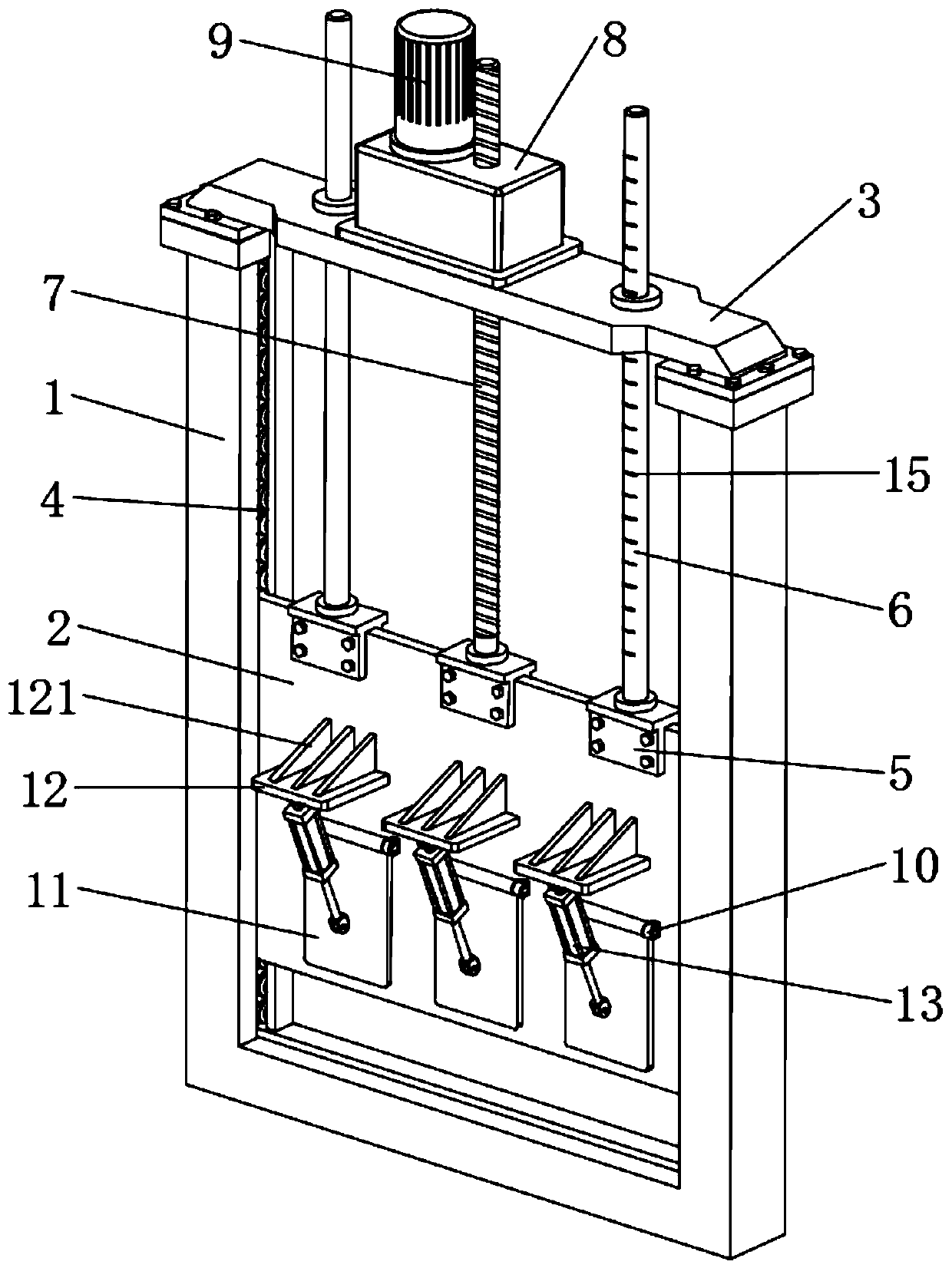 Asymptotic hydraulic engineering gate lifting device