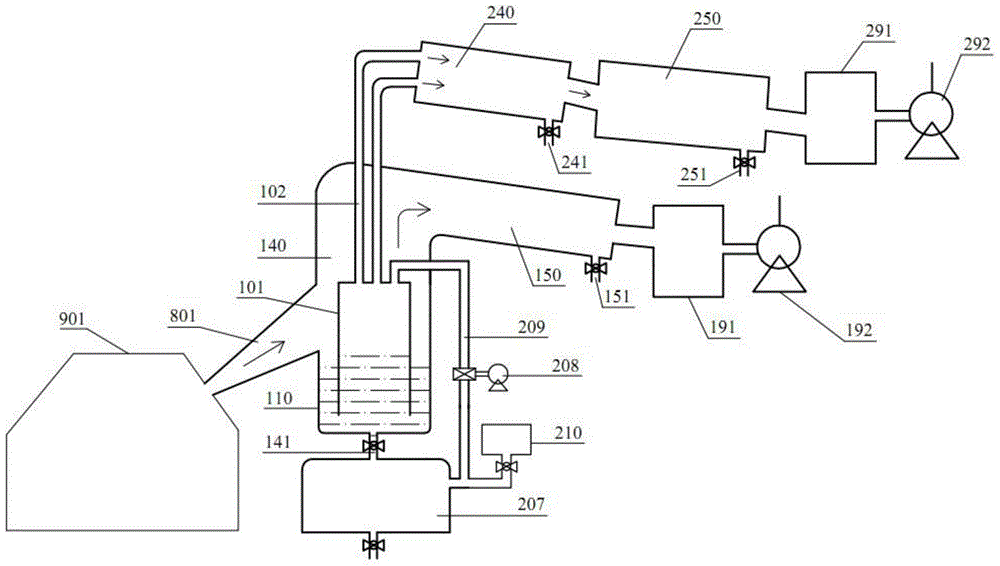 Method and device for condensing and co-producing refined magnesium by evaporating and endothermic magnesium vapor from magnesium liquid