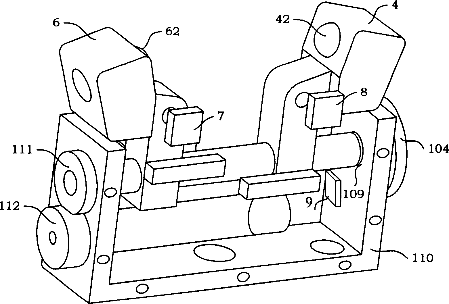 Flexible gripper with two fingers