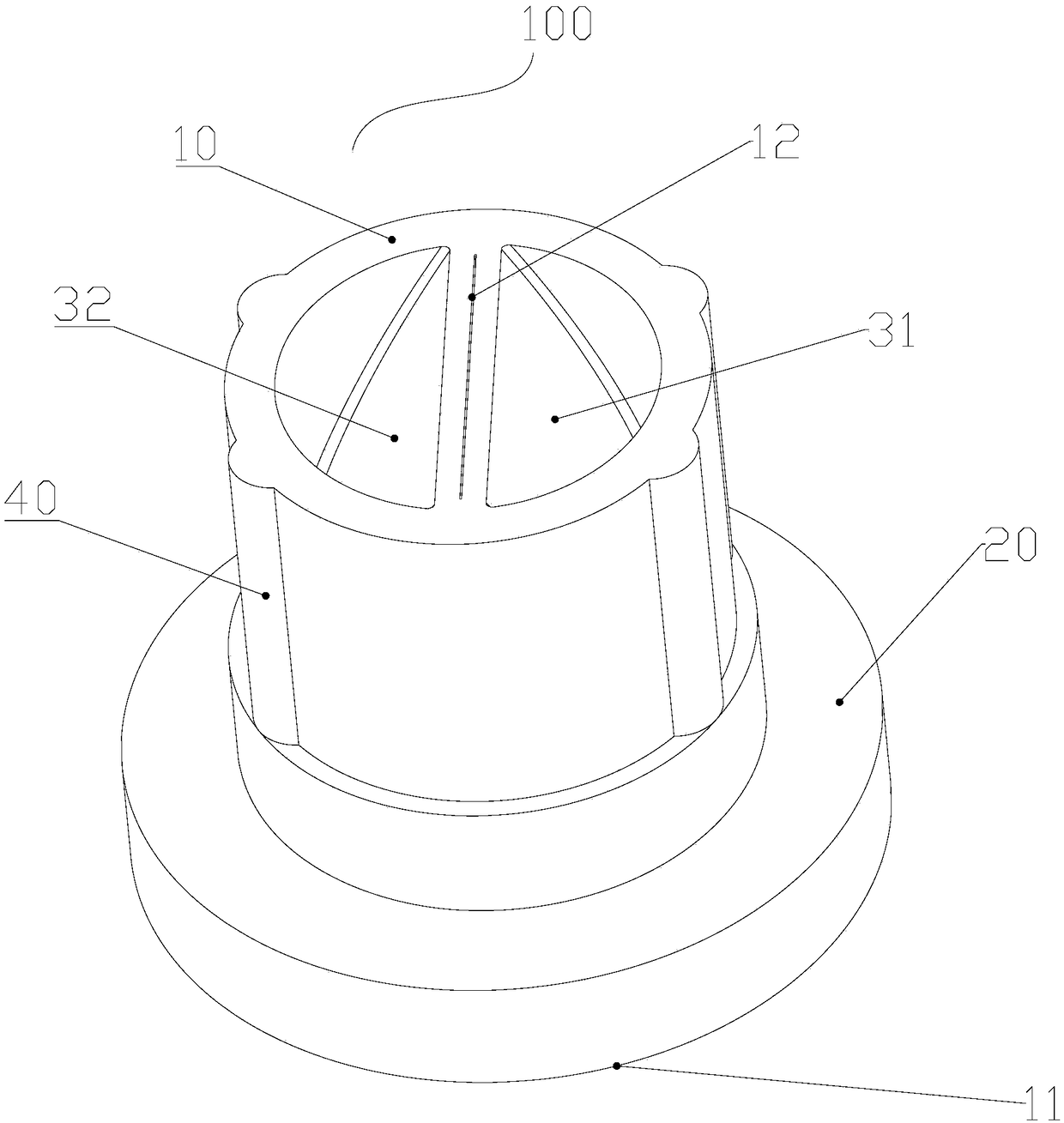 Liquid flow one-way valve and water toothpick