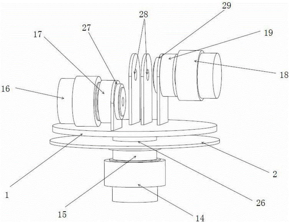 Six-freedom-degree eight-rod series-parallel connection spraying robot