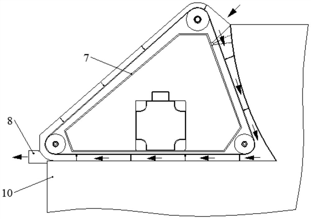 Escalator pedal cleaning device