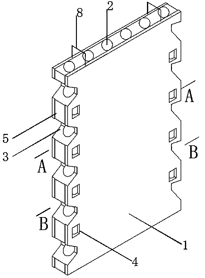 Hollow precast concrete slab and manufacturing method thereof