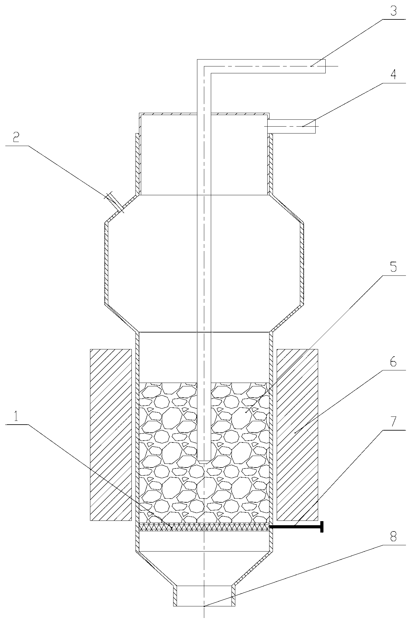 Method for preparing sponge iron by biomass char