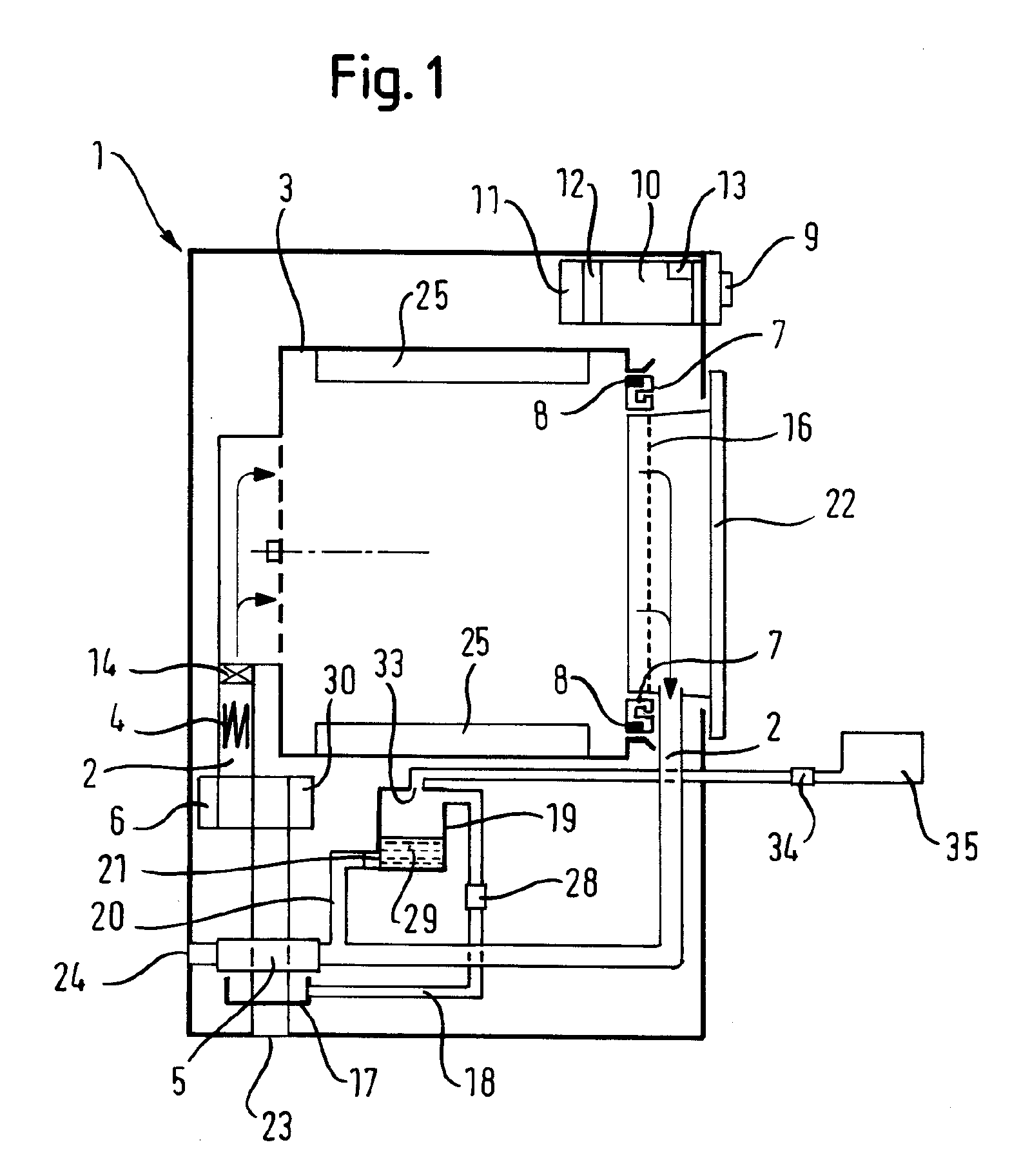 Condensation dryer and method for the operation thereof