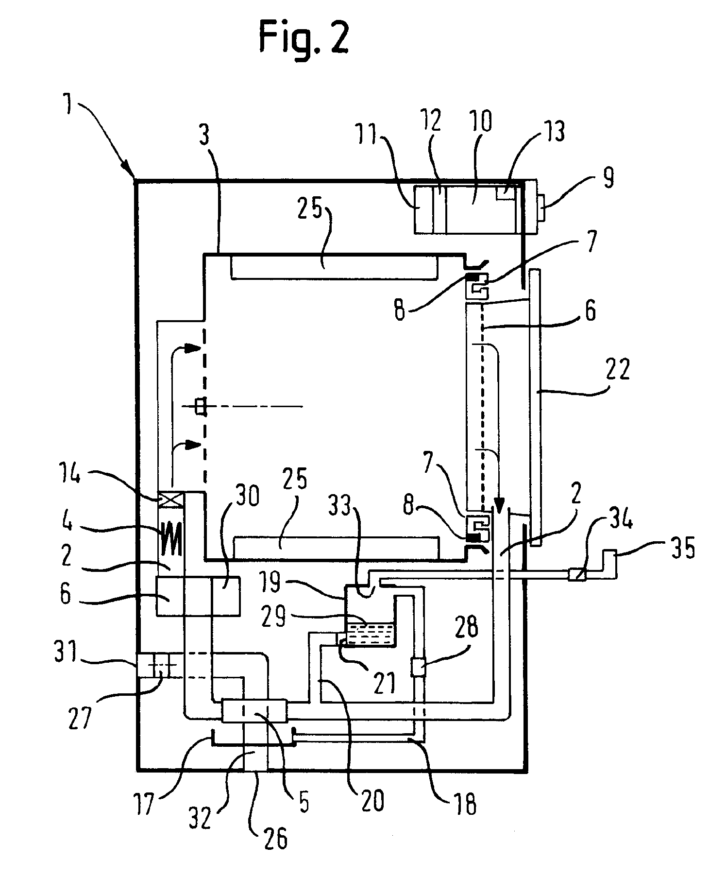 Condensation dryer and method for the operation thereof