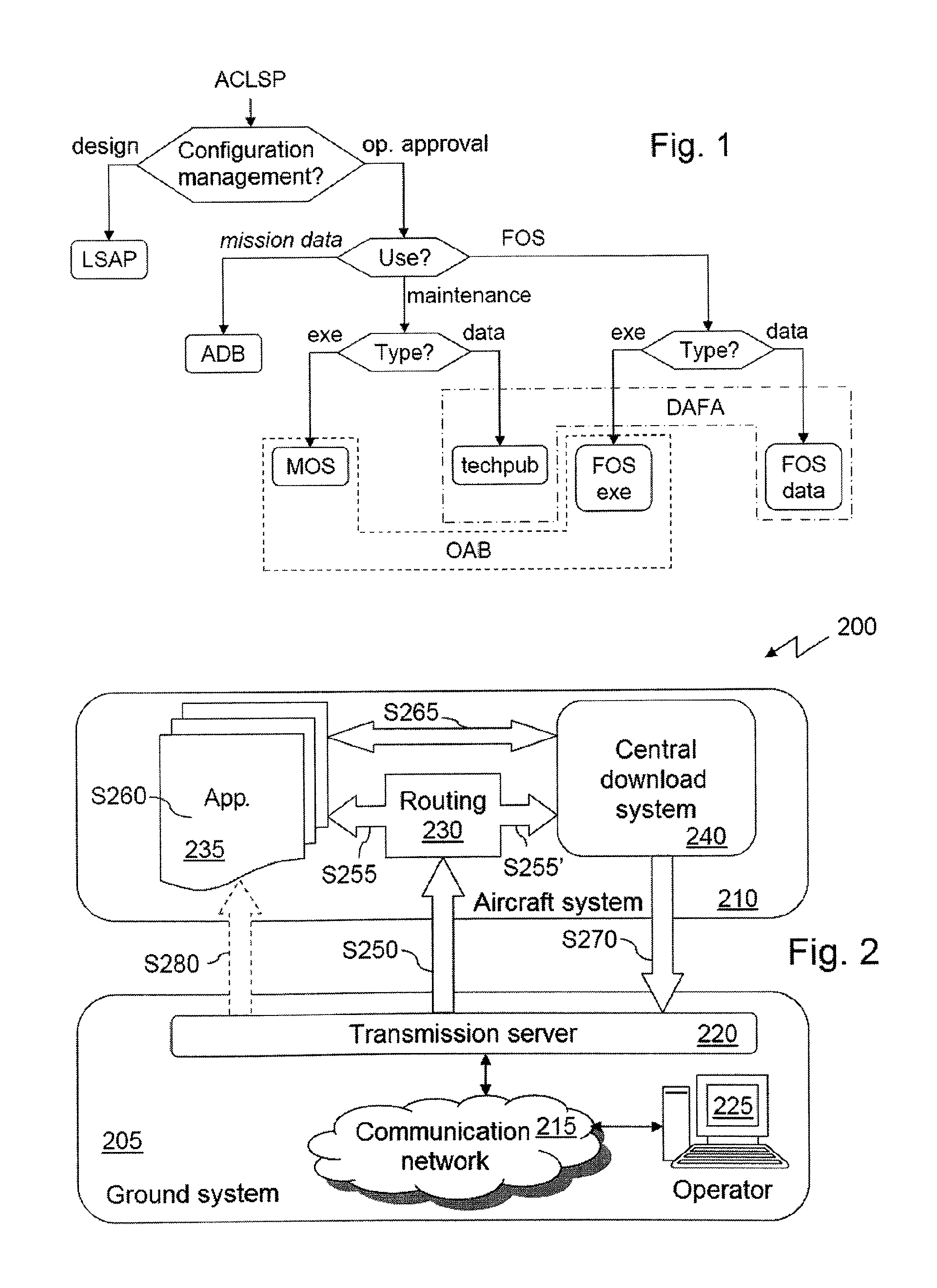 Method and device for optimizing data updates in operationally approved software applications of aircraft