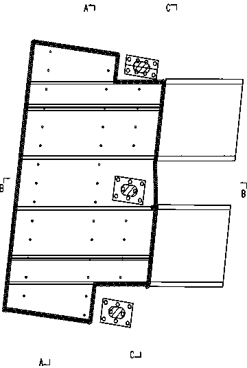 Waterproof processing construction method for framework bridge butt-connecting part