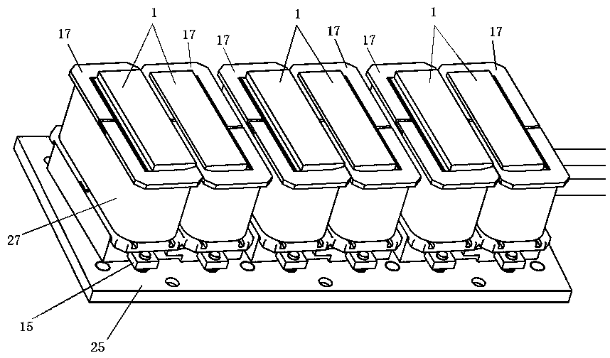 Stator module structure of linear motor primary part