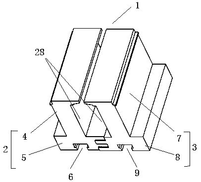 Stator module structure of linear motor primary part