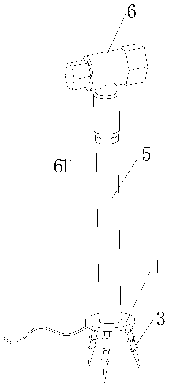 Mobile electronic projection device for measuring paying off