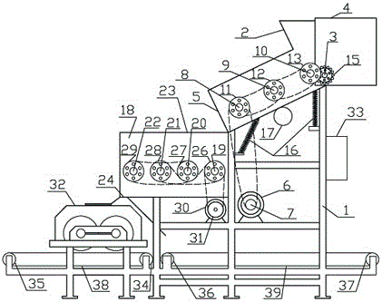 A biomass carbonization raw material forming unit