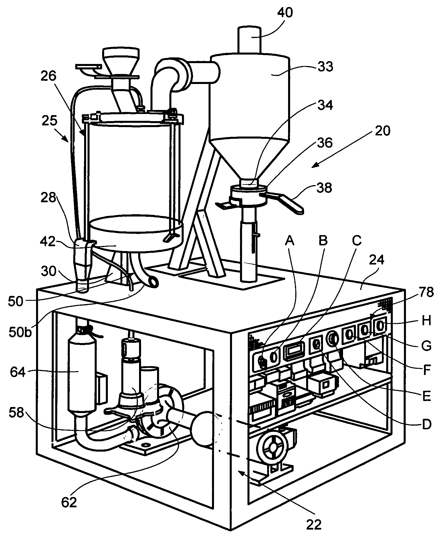 Coffee bean roasting apparatus and method of roasting coffee beans