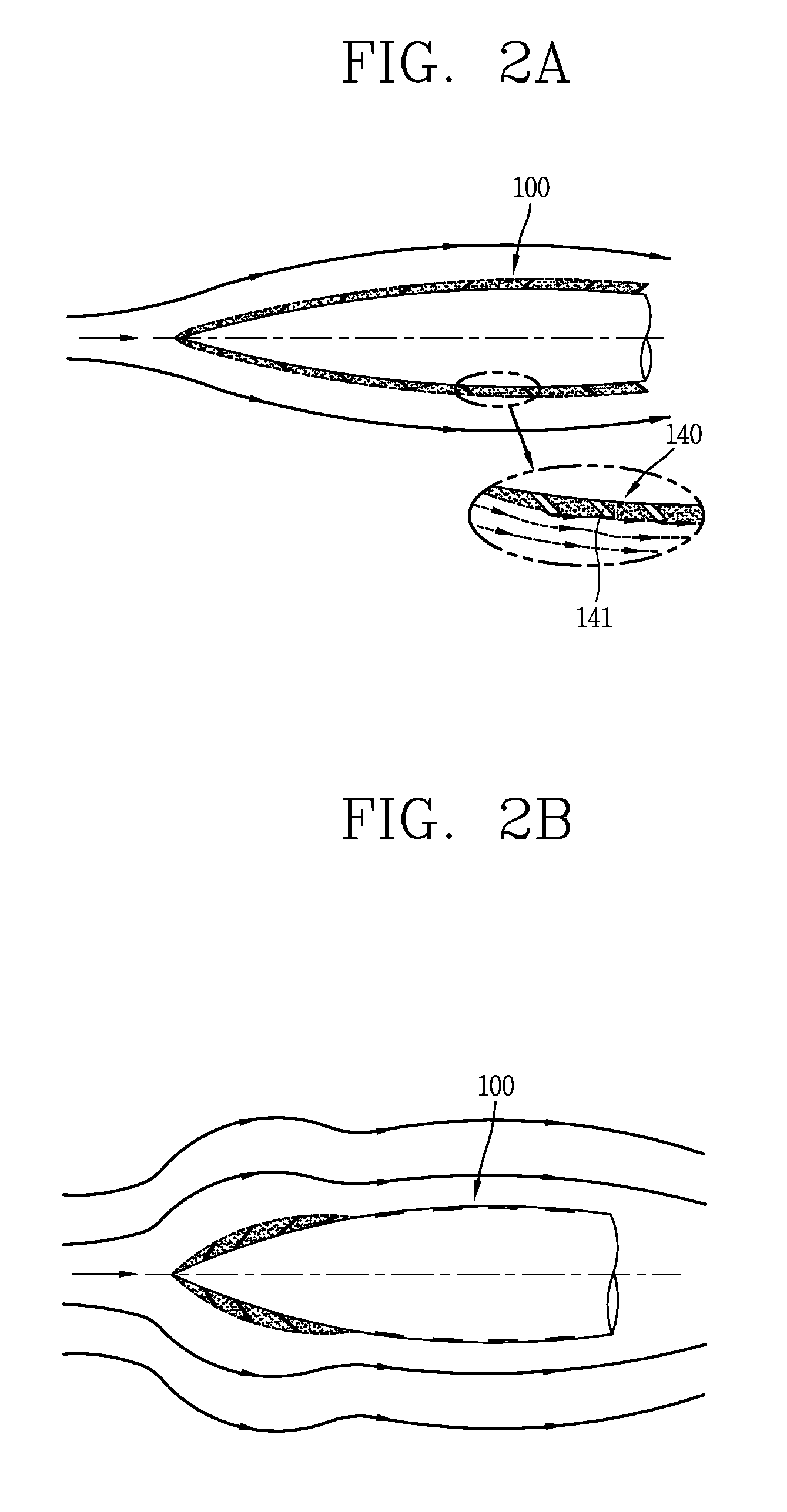 Cavitation device of underwater moving body and underwater moving body having the same