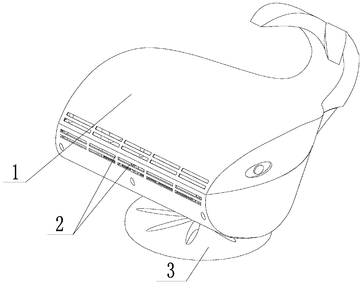 A sound-absorbing heater