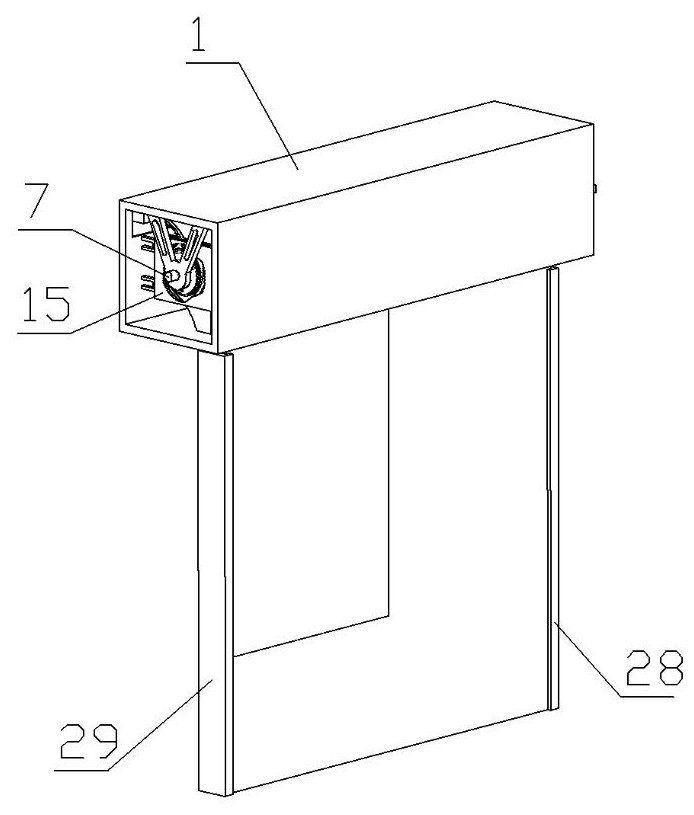 A fire-resistant rolling shutter door that is convenient for fire fighting