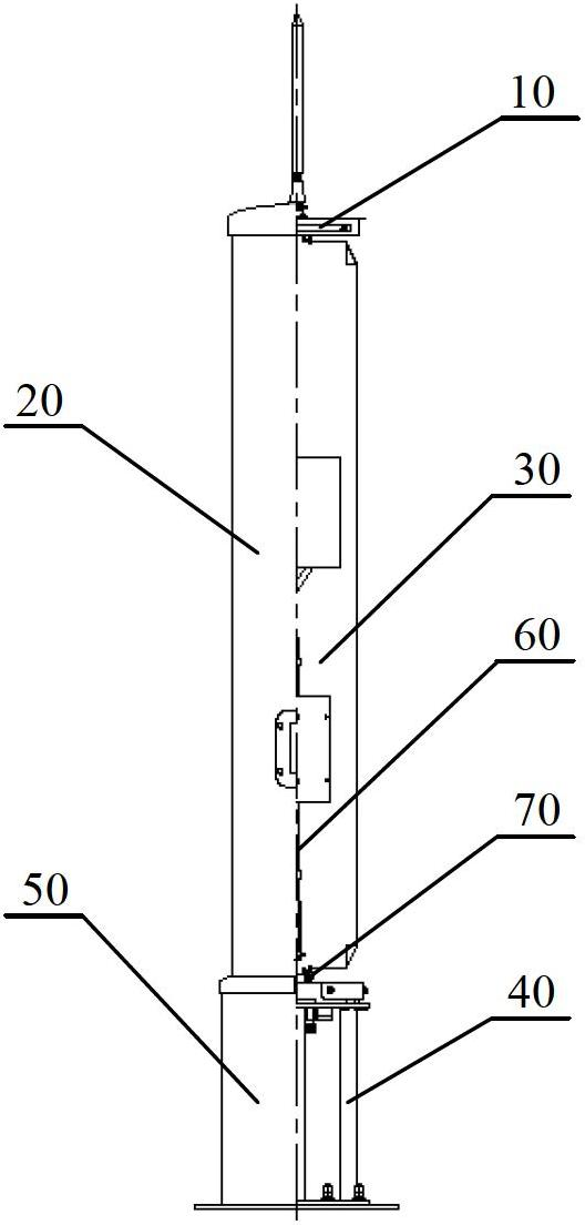 Mechanical structure of high-performance two-dimensional electric tilt antenna