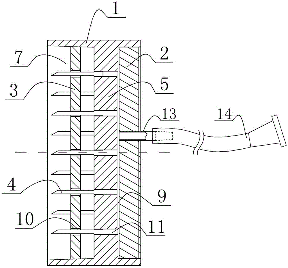 Multi-syringe-needle adsorption injection needle