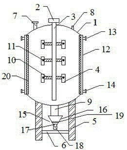 Reactor high-automation stirring device