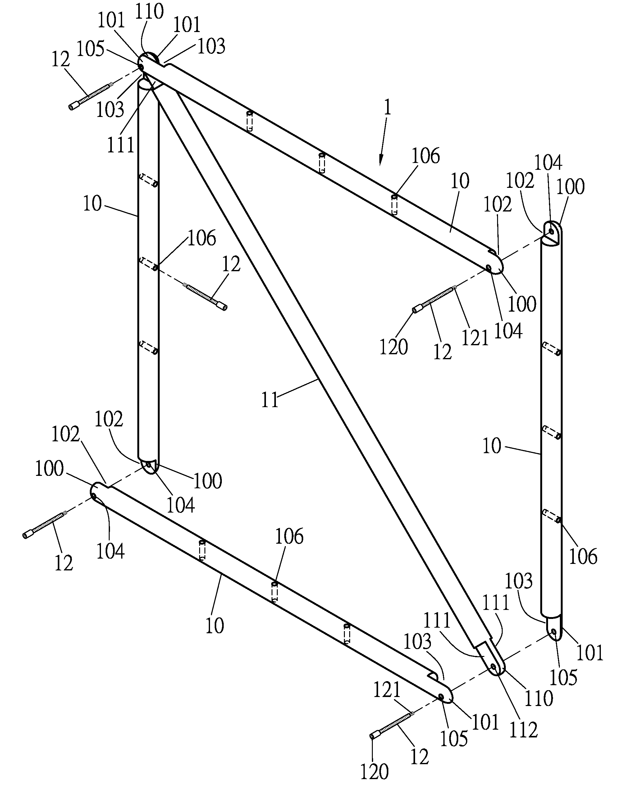 Combination structure for a labyrinth