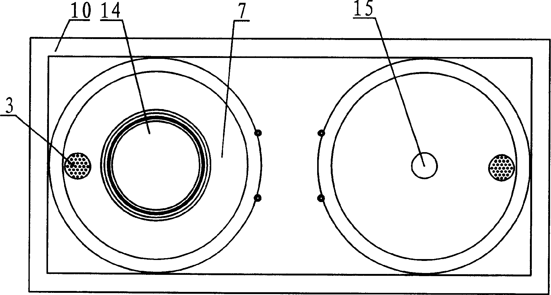 Two-site polishing machine