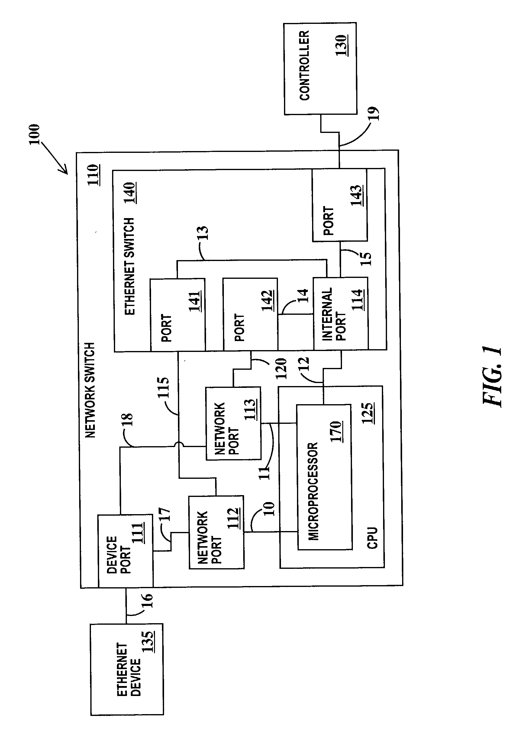 Ethernet interface device for reporting status via common industrial protocols