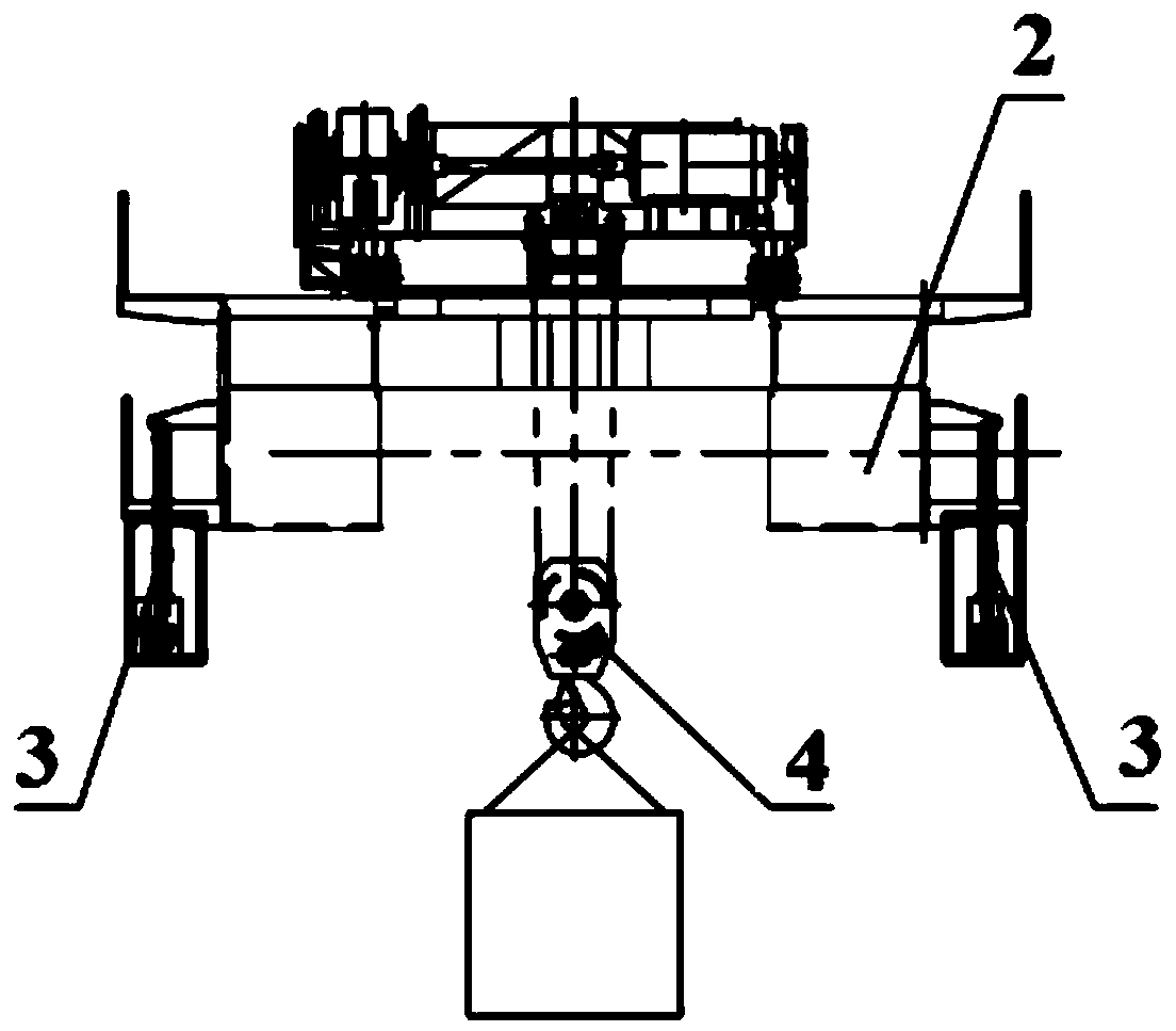 Camera displacement changing devices for bridge crane