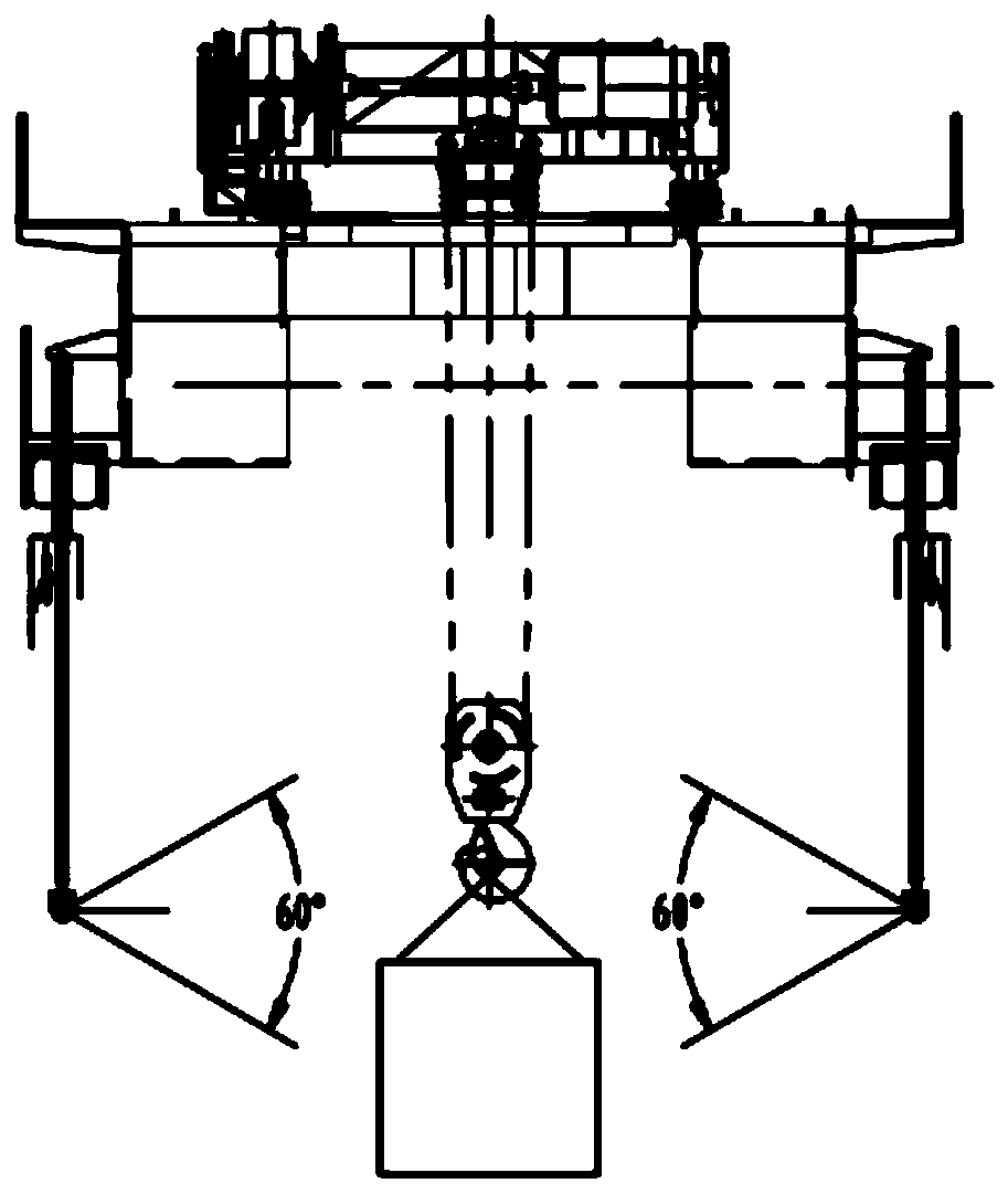 Camera displacement changing devices for bridge crane