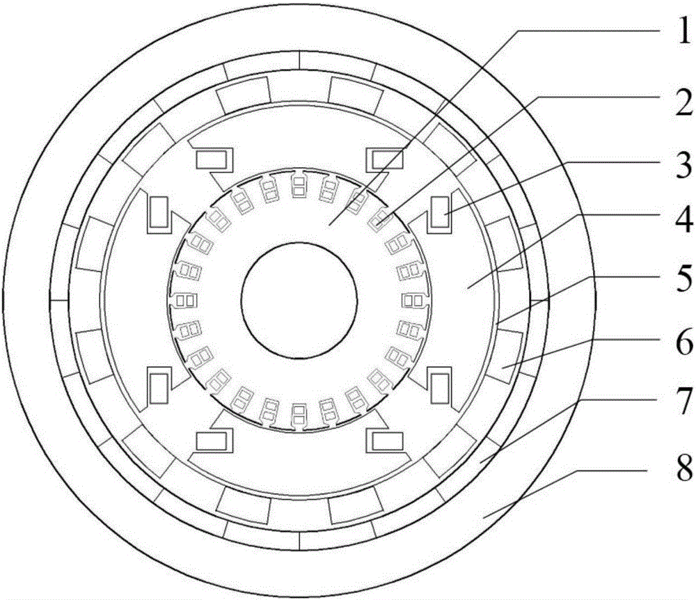 Full superconducting magnetic gear motor and application thereof