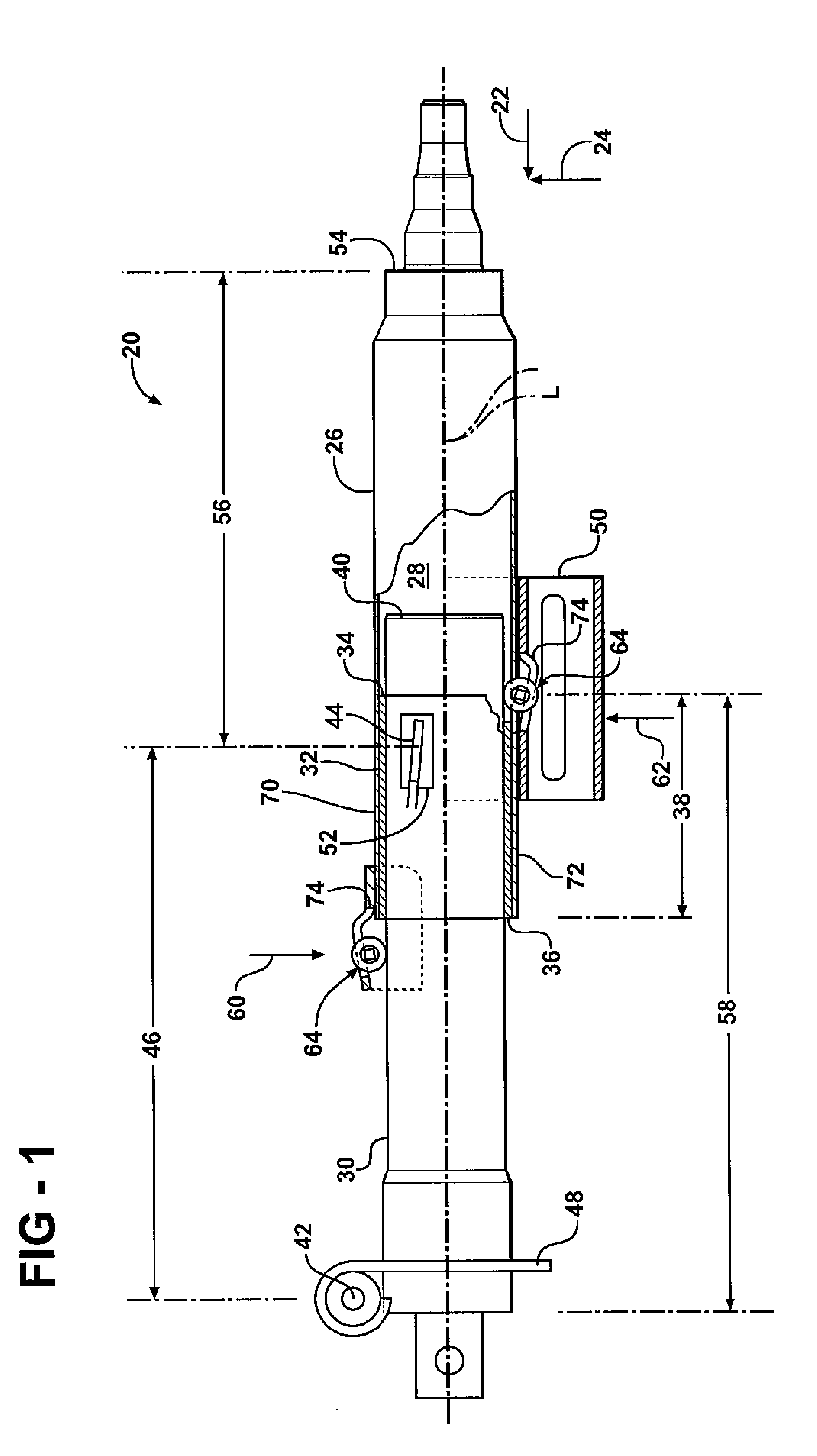 Collapsible steering column assembly