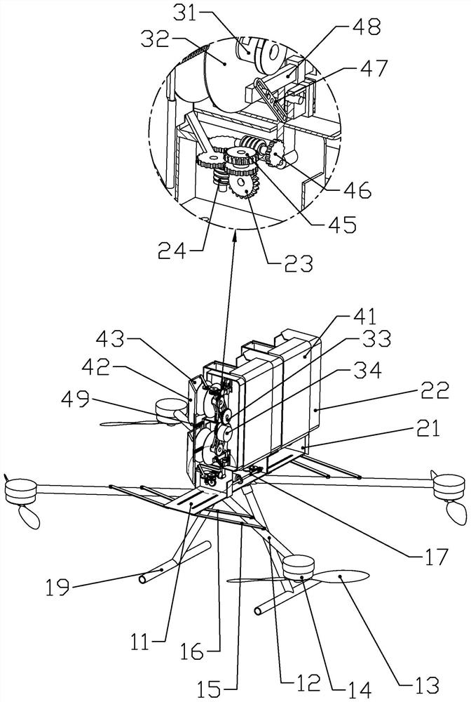 Power transmission line detection robot based on unmanned aerial vehicle