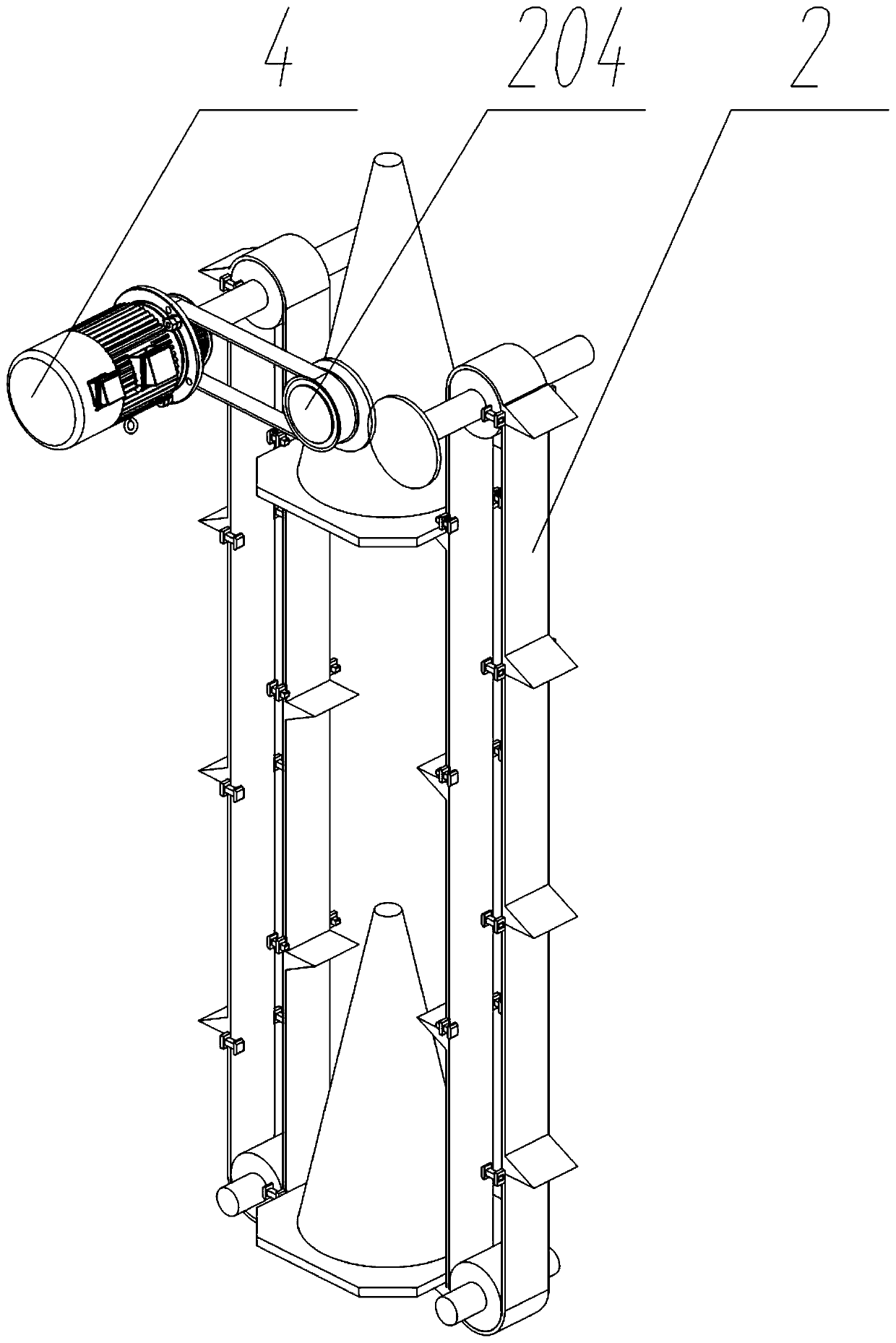 Traffic cone automatic collecting and placing machine