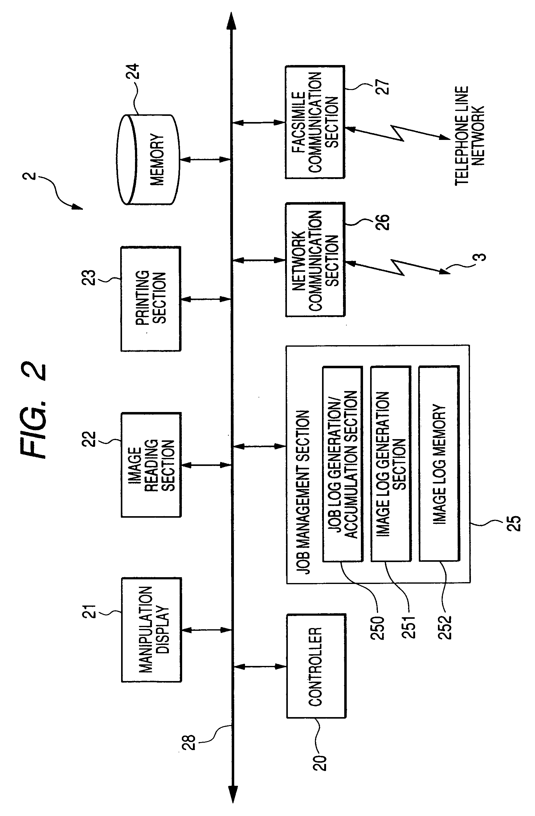 Image log function display program, image log function display method, image processing apparatus, and image processing system