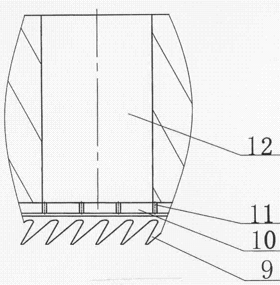 A suction type doffer device installed on a nonwoven carding machine