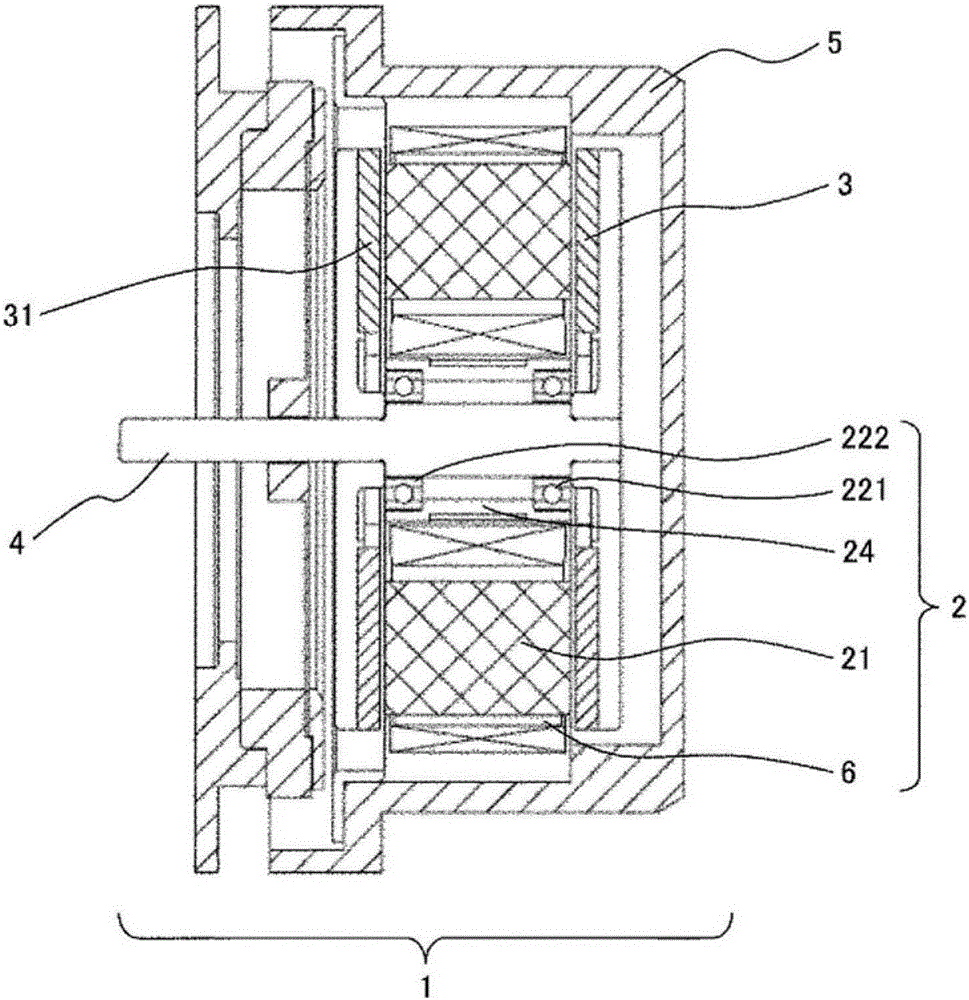 Axial gap type motor