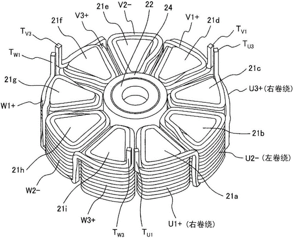 Axial gap type motor